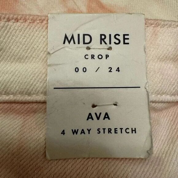 Lucky Brand AVA Crop Ankle Tie Dye Jeans Size 00/ 24 - Picture 7 of 8